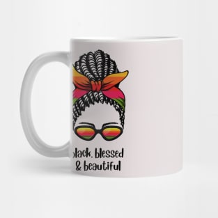 Empowered Elegance: Black, Blessed, and Beautiful Mug